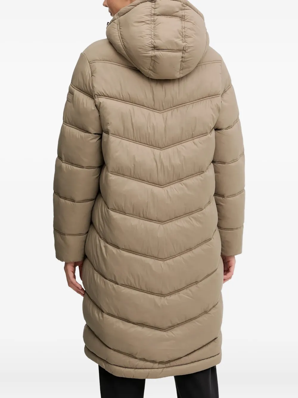 Napapijri Ega Hooded Puffer Jacket In Brown