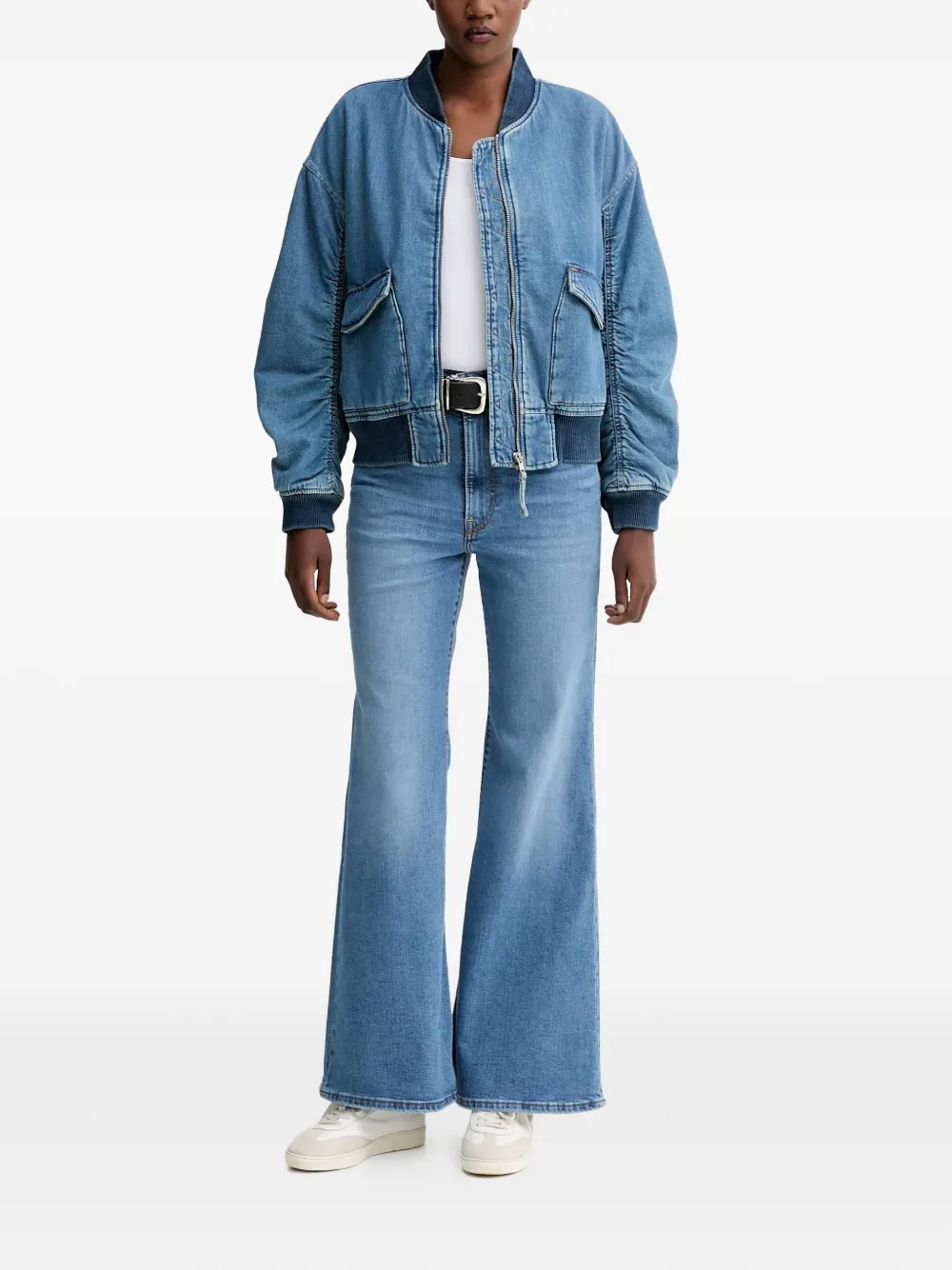 Levi's Andy denim bomberjack Blauw