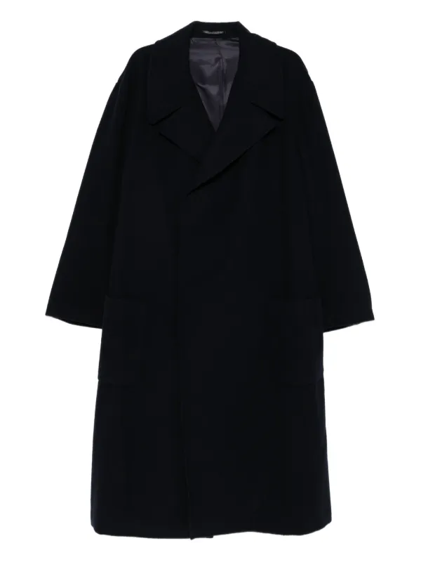 Yohji Yamamoto ダブルコート | ブルー | FARFETCH JP