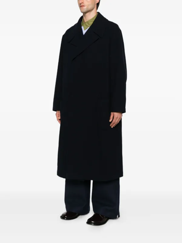Yohji Yamamoto ダブルブレスト チェスターコート 52 ブラック Yohji Yamamoto ダブルコート | ブルー | FARFETCH JP