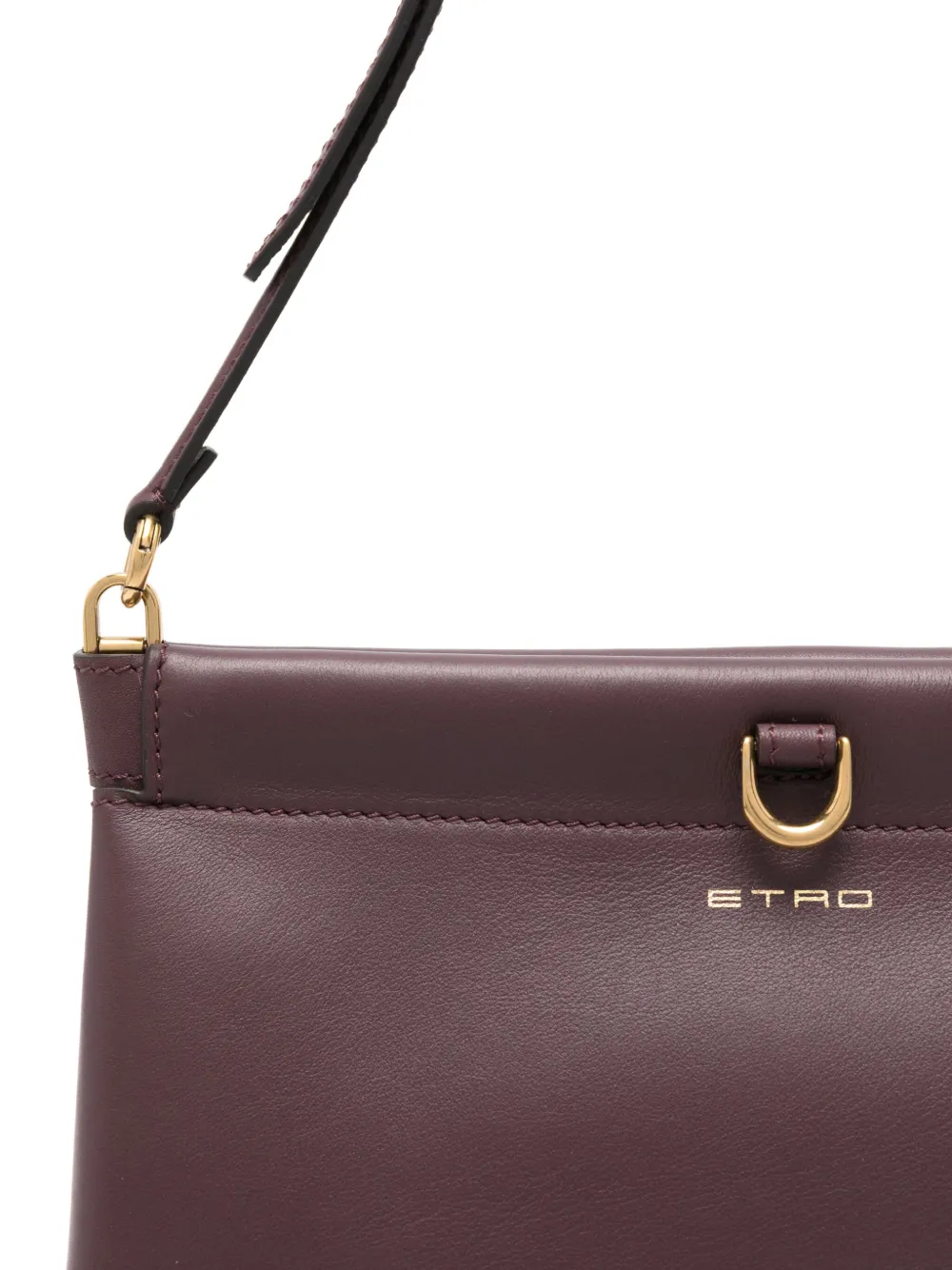 Etro Talk Leather Clutch Bag In Red