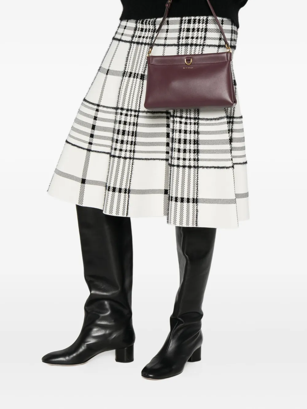 ETRO Talk leather clutch bag - Rood