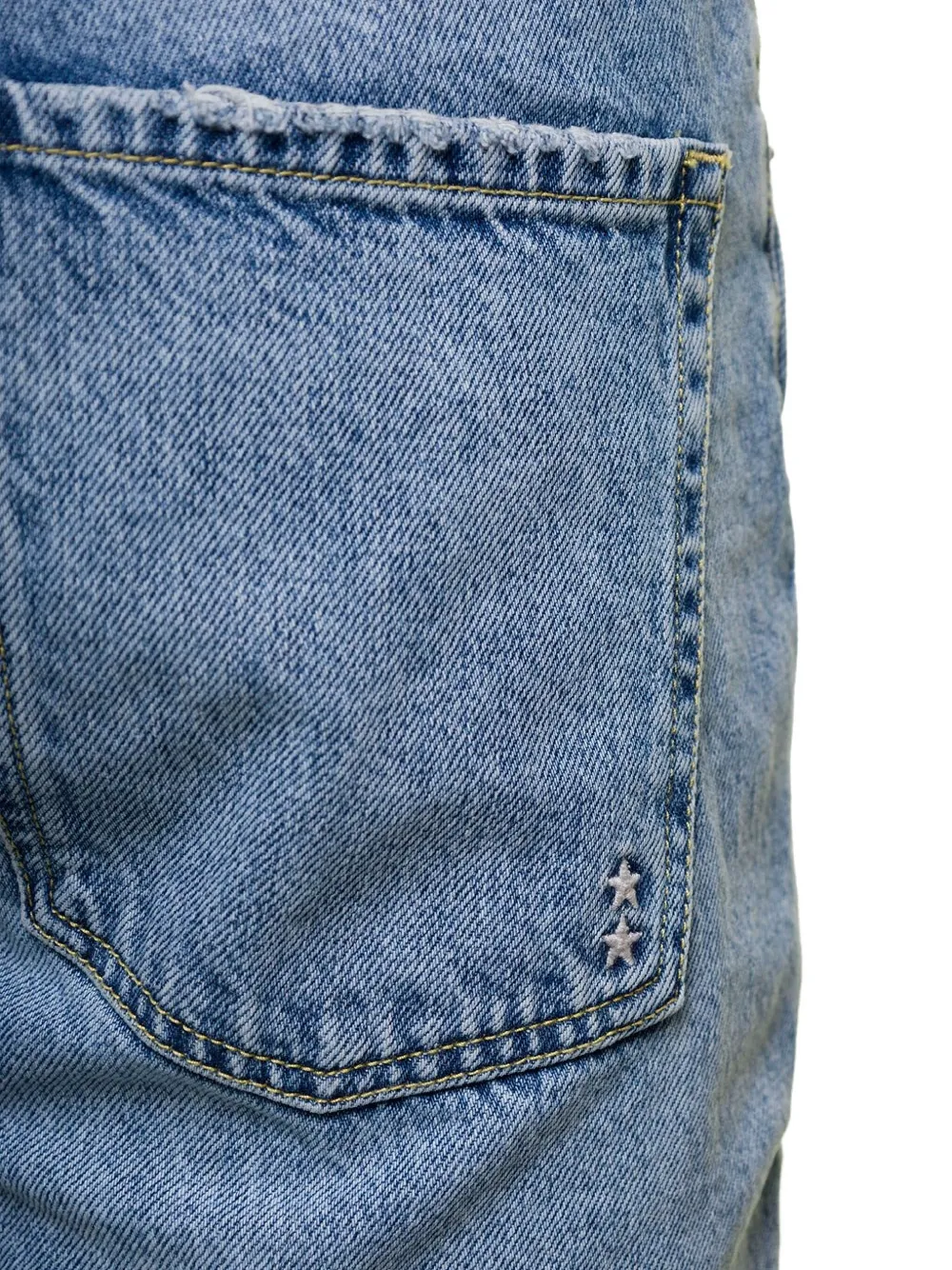 Icon Denim Logo-patch Jeans In Blue