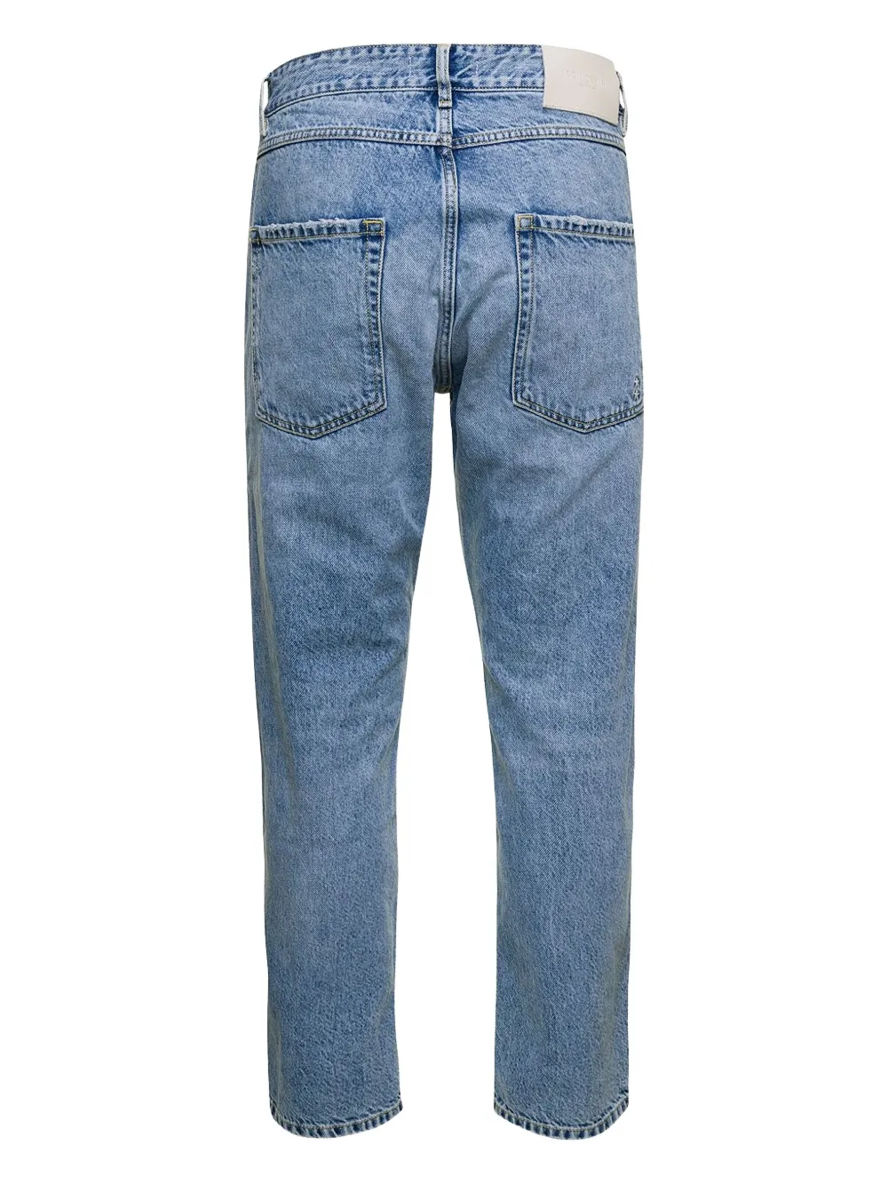 ICON DENIM logo-patch jeans - Blauw