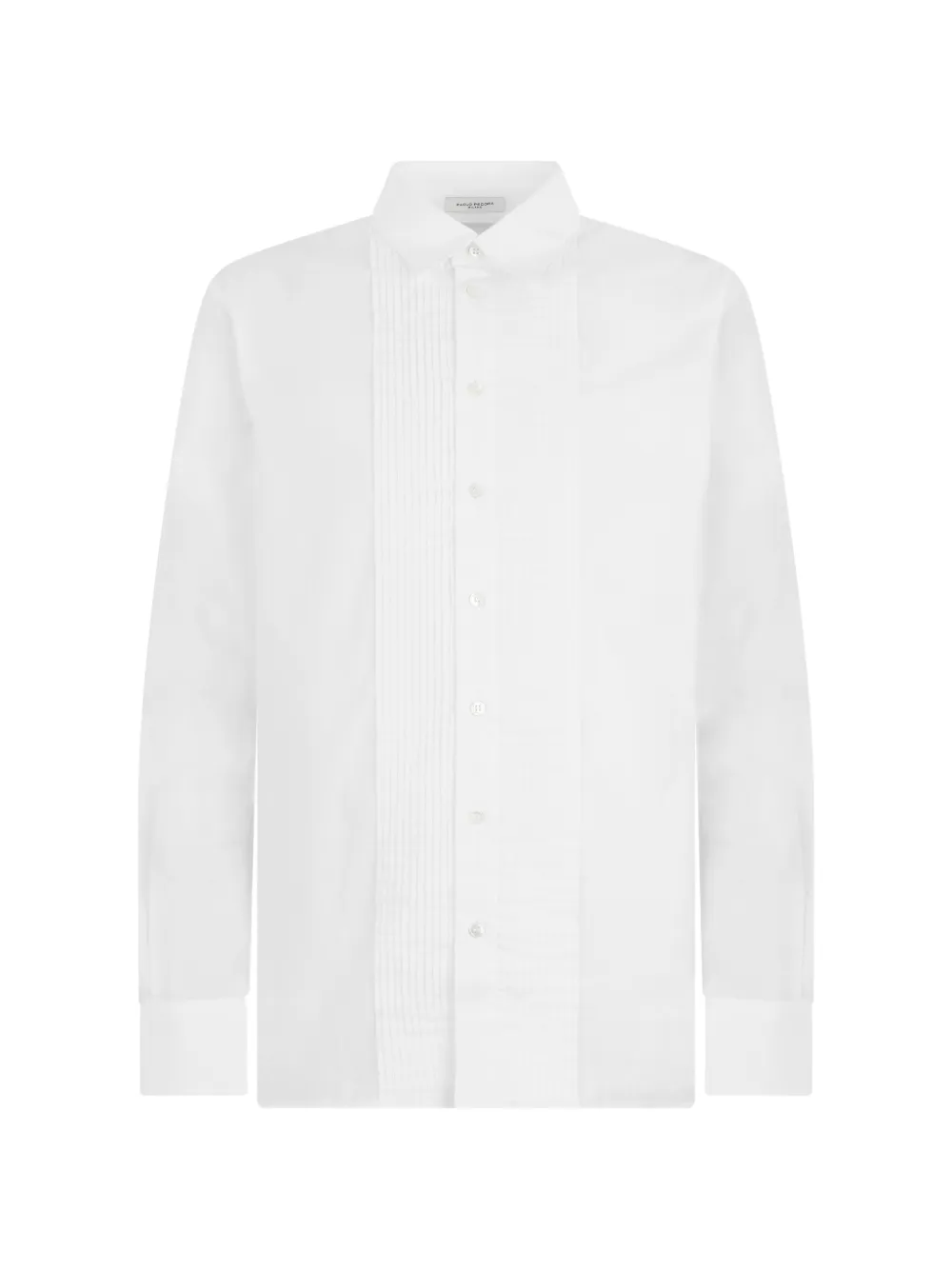 Paolo Pecora pleated-bib shirt - Bianco