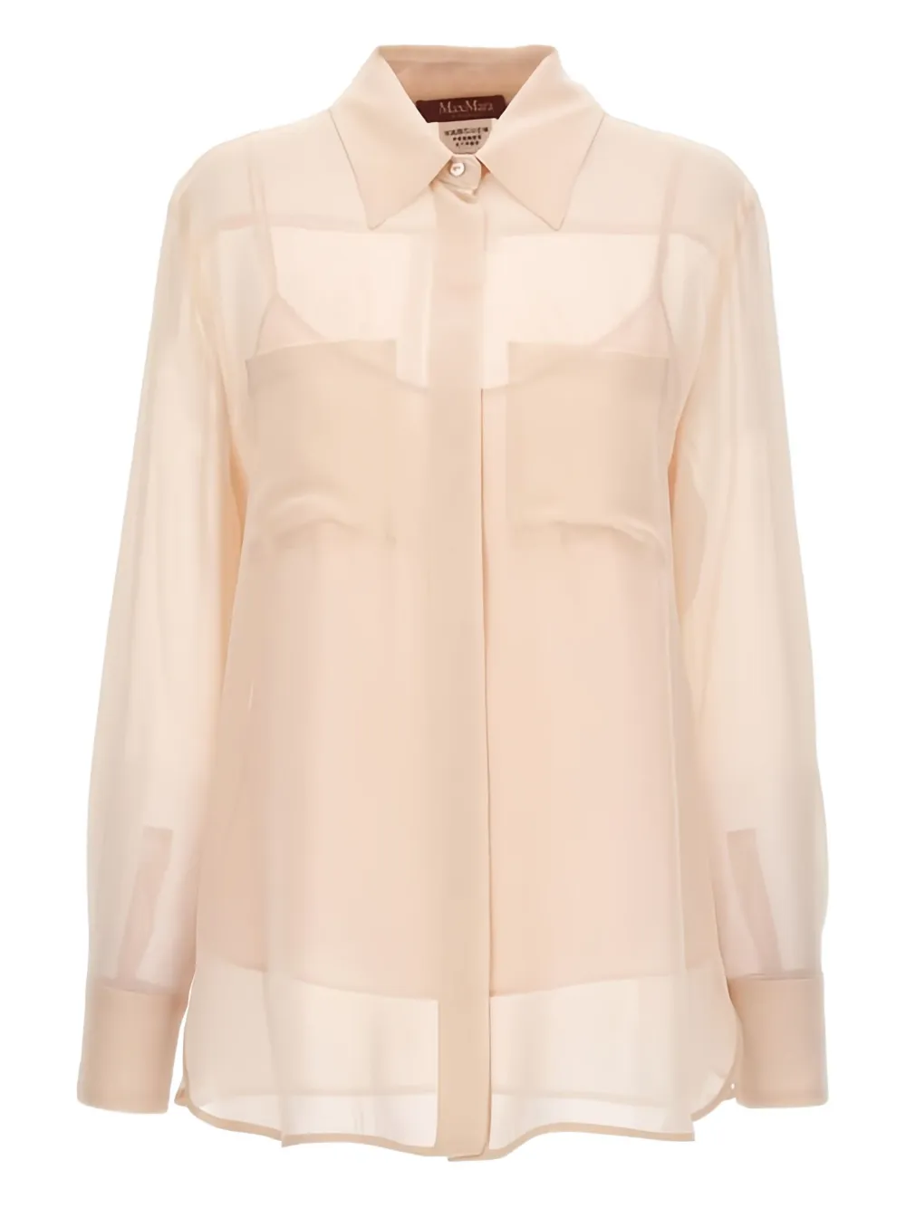 Max Mara Semi-doorzichtig blouse Roze