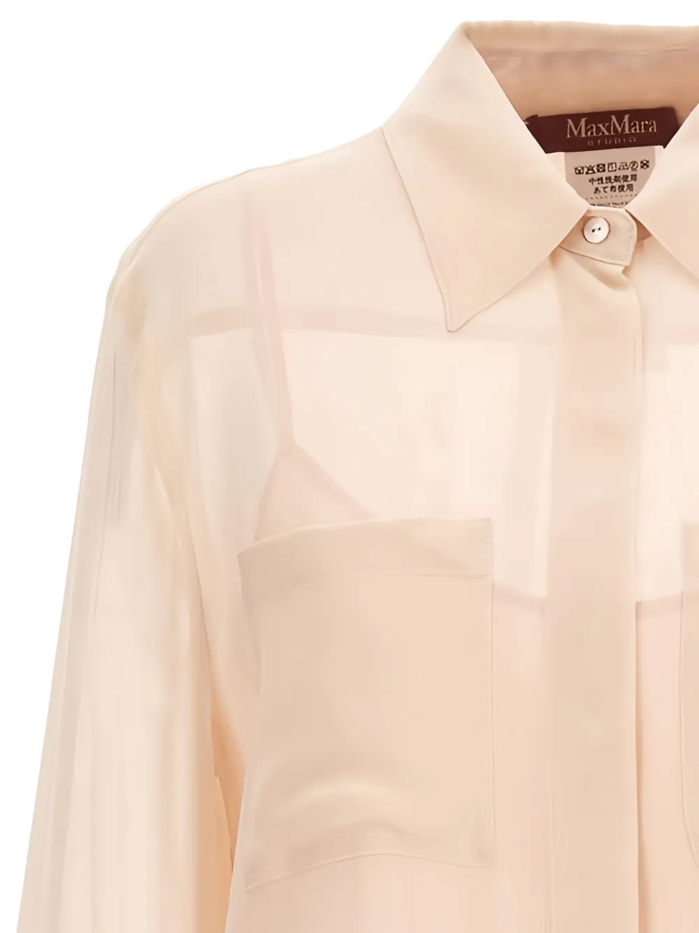  Max Mara Semi-sheer Shirt - Pink 