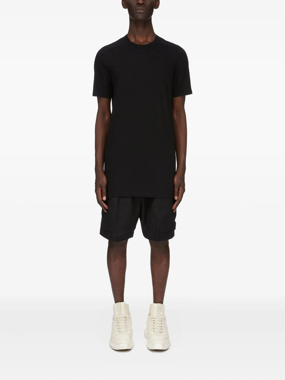 Rick Owens Katoenen T-shirt met korte mouwen - Zwart
