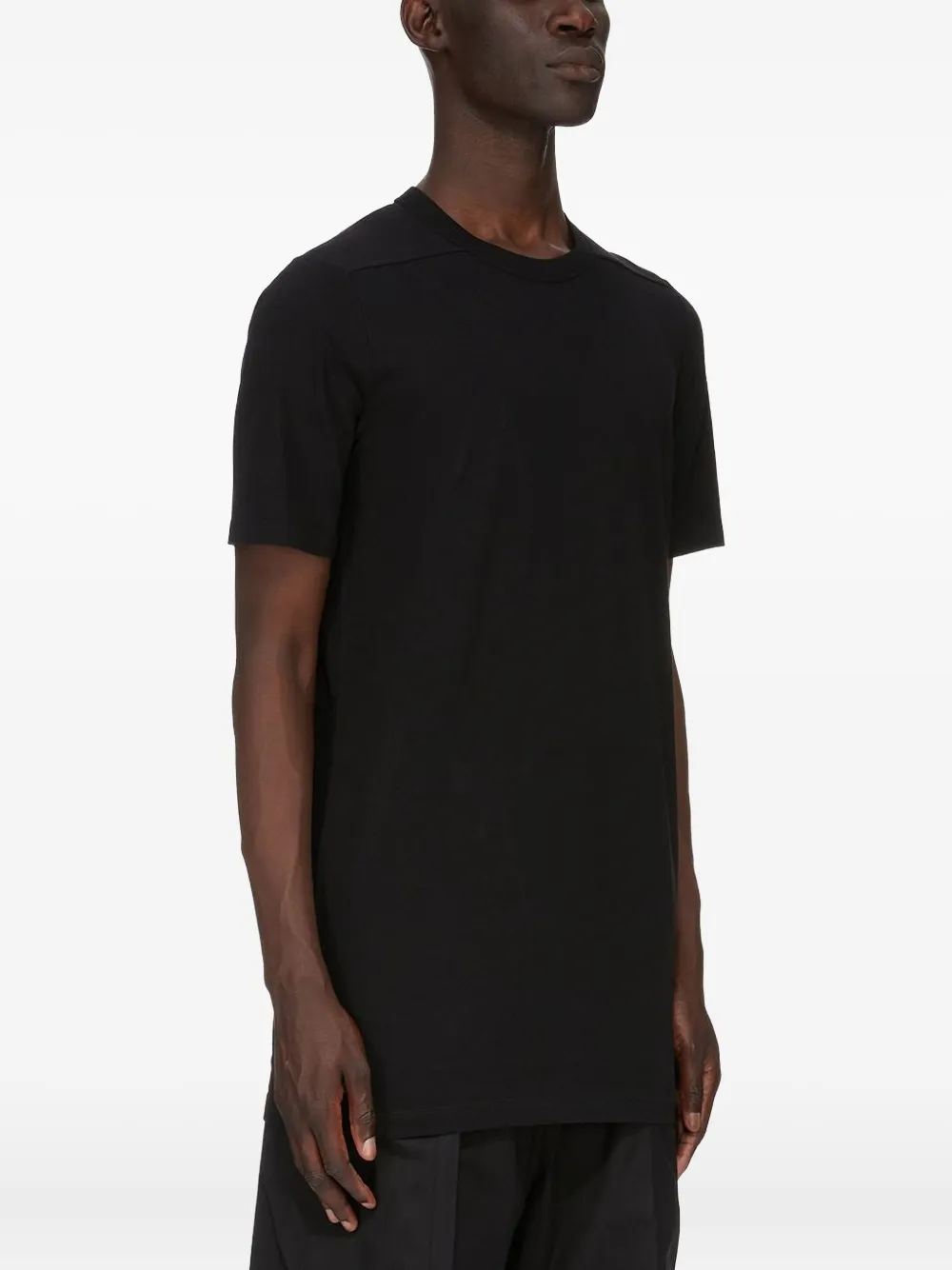 Rick Owens Short-sleeve Cotton T-shirt In Black