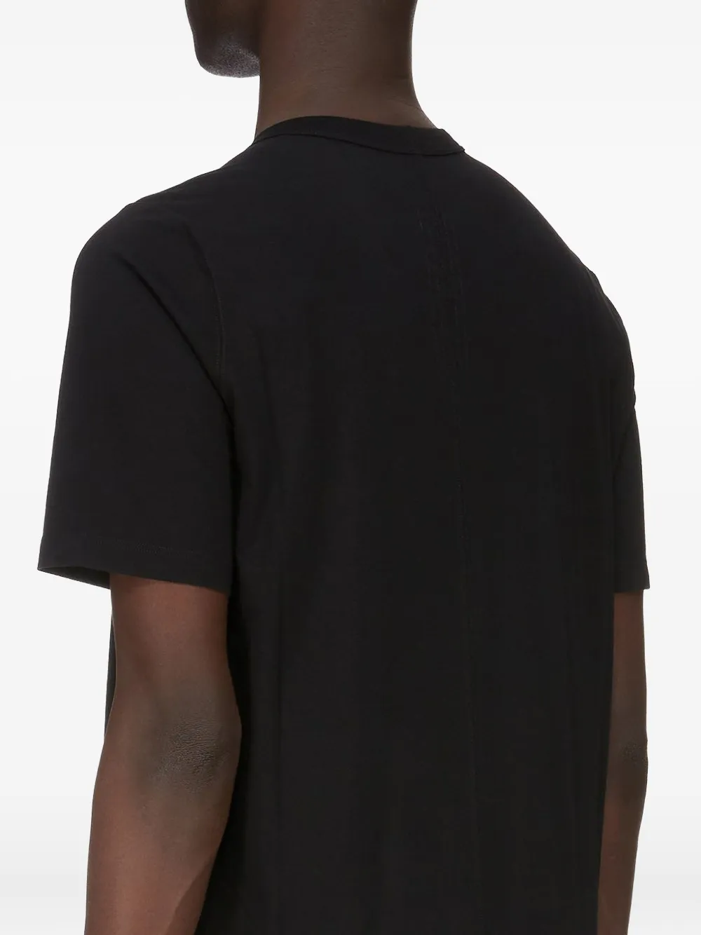 Rick Owens Short-sleeve Cotton T-shirt In Black
