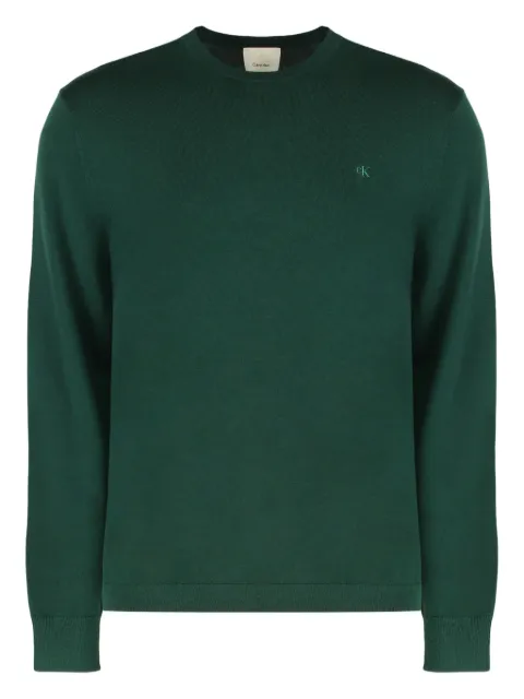 Calvin Klein sudadera con cuello redondo y bordado