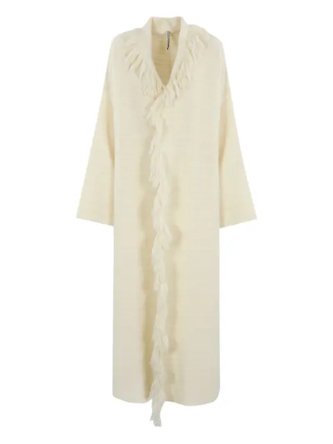 Liviana Conti long-slevees fringed coat