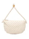 Bottega Veneta Pre-Owned 2012-2025 Small Lambskin Intrecciato Turn Pouch hobo bag - White