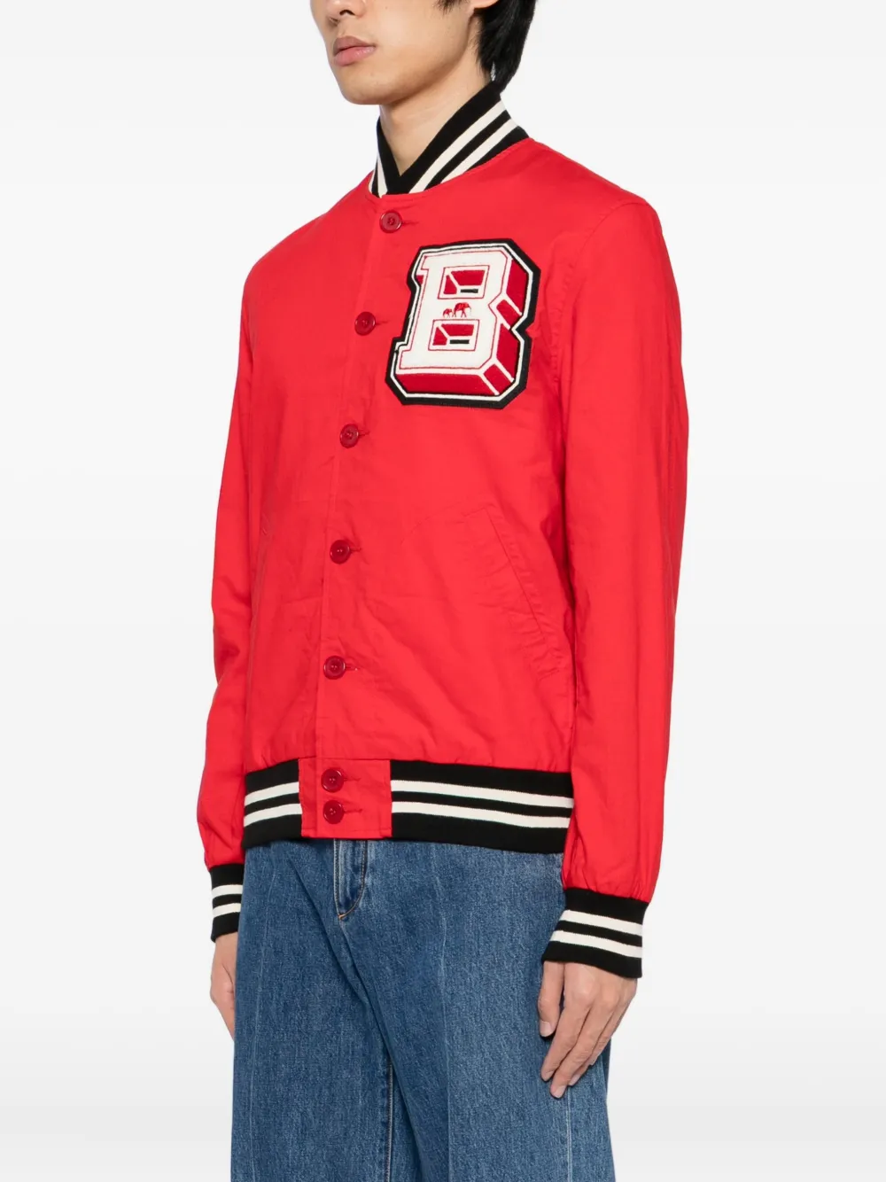 The Brooklyn Circus Logo-embroidered Bomber Jacket In Red