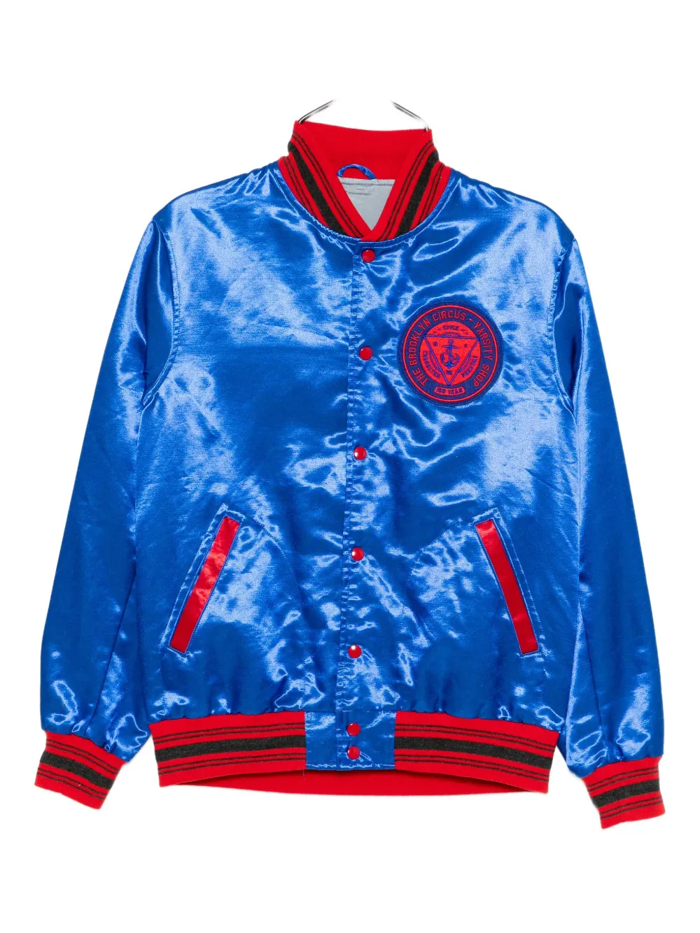 The Brooklyn Circus Varsity Bomber Jacket In Blue