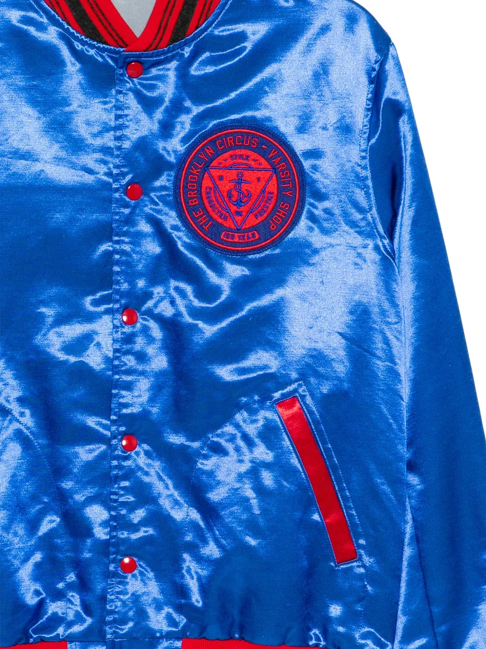 The Brooklyn Circus Varsity Bomber Jacket In Blue
