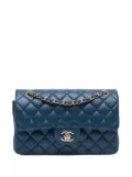 CHANEL Pre-Owned 2018 Small Classic Lambskin Double Flap shoulder bag - Blue