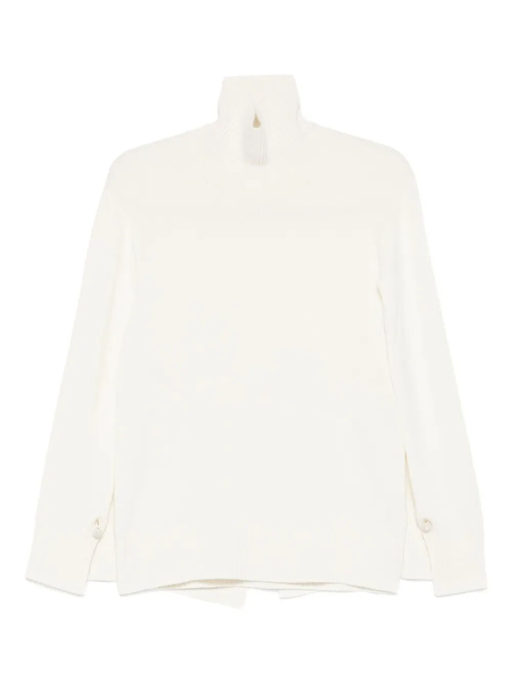 Fabiana Filippi cut-out detailing sweater - White