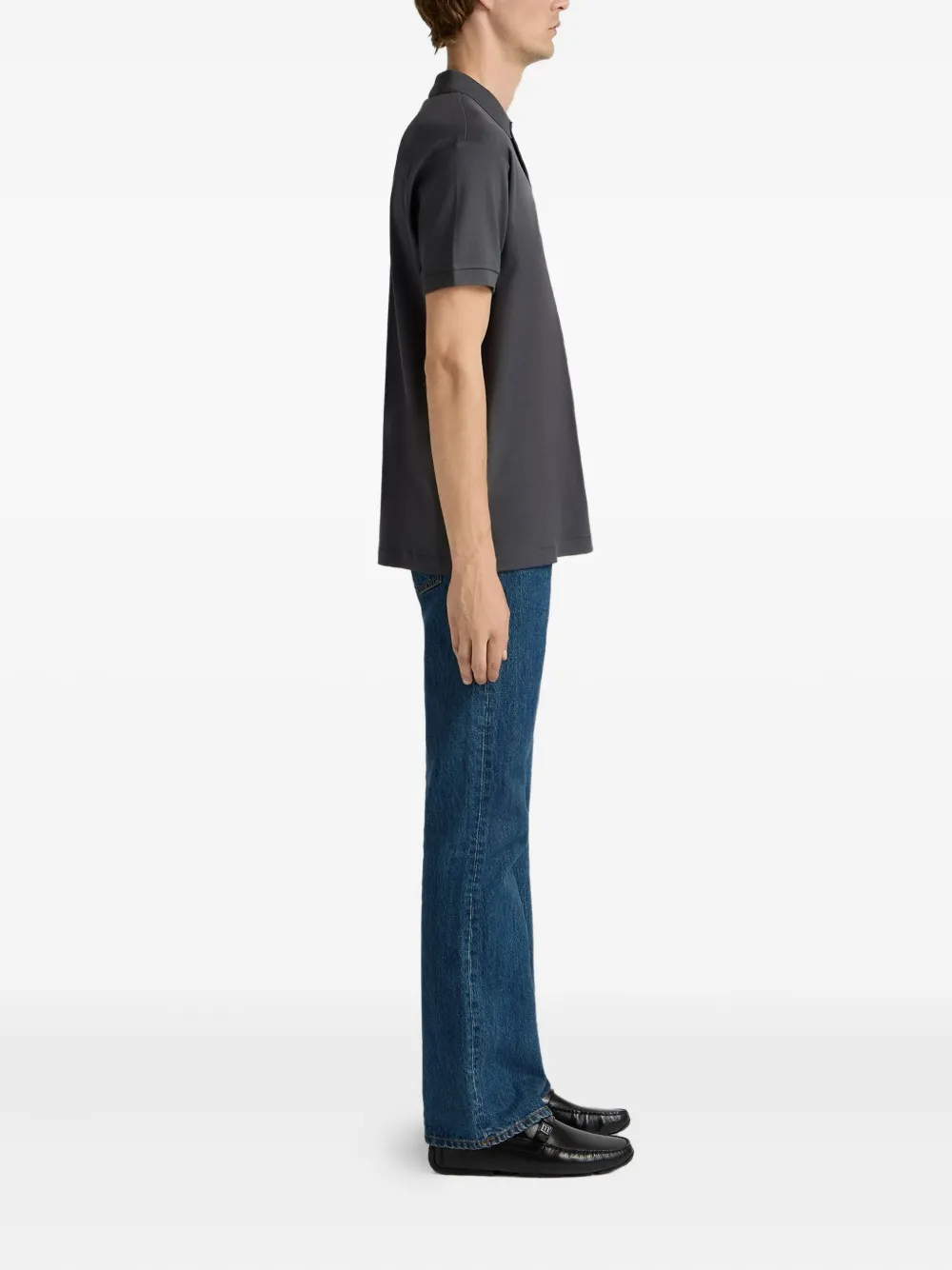 Bally Poloshirt met geborduurd logo Grijs