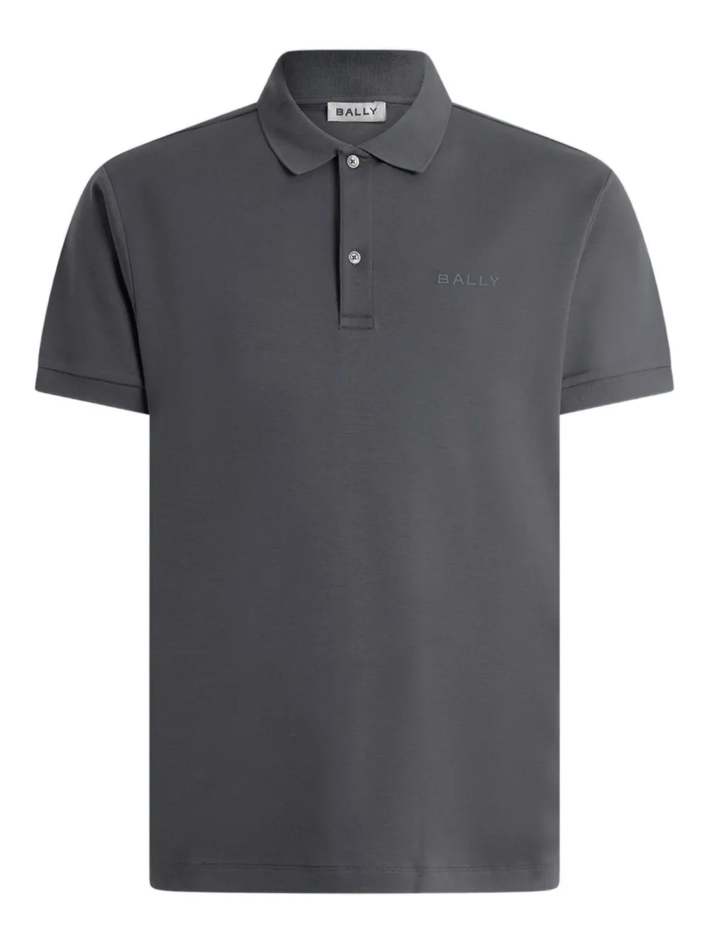 Bally embroidered-logo polo shirt | Grey | Image 1