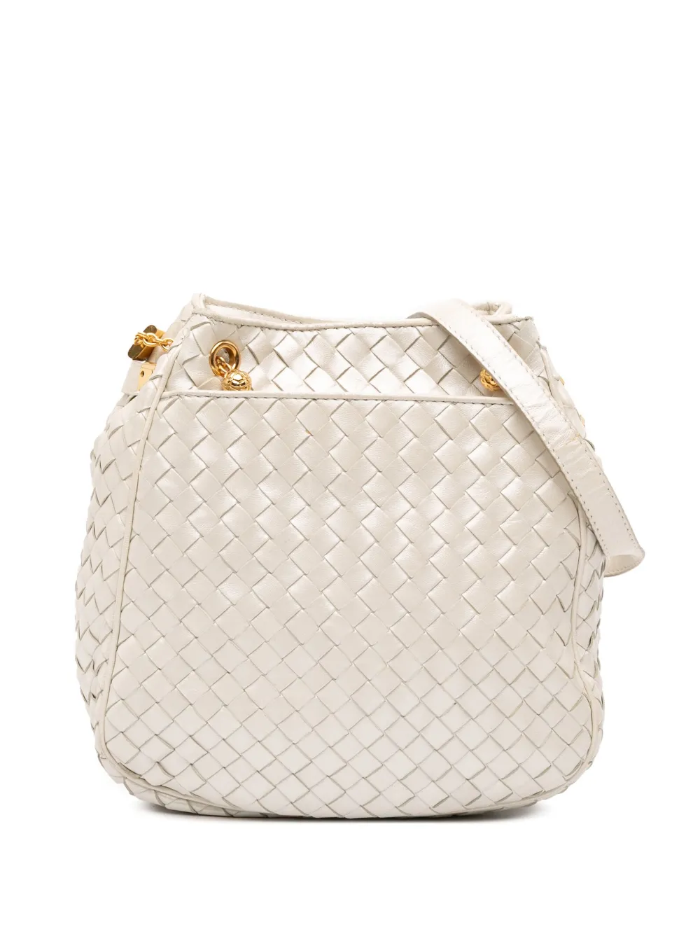 Bottega Veneta Pre-Owned 20th Century Metallic Nappa Intrecciato Bottega Veneta Pre-Owned 20th Century Metallic Nappa Intrecciato