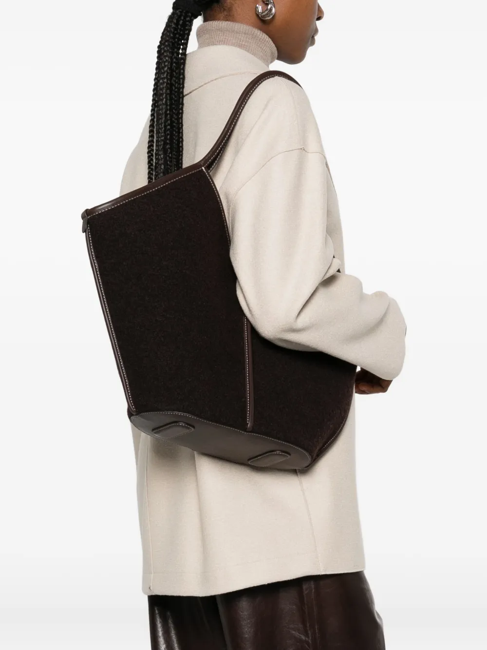 Hereu Calella tote bag - Bruin