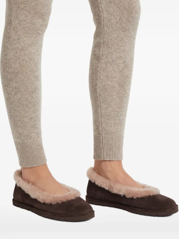 UGG Zora Suede Ballerina Shoes | Brown | FARFETCH