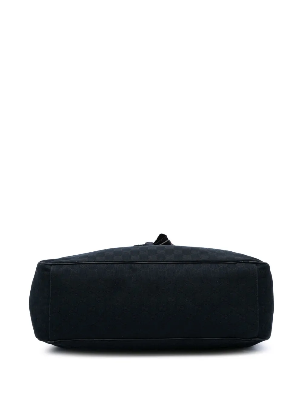 Pre-owned Gucci 2000-2015 Large Gg Canvas Positano Tote Bag In Black