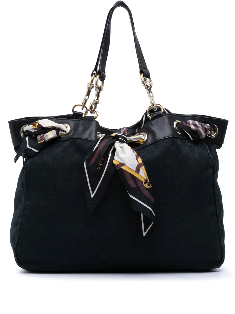 Gucci Pre-Owned 2000-2015 Large GG Canvas Positano tote bag - ブラック Gucci Pre-Owned 2000-2015 Large GG Canvas Positano tote bag - ブラック