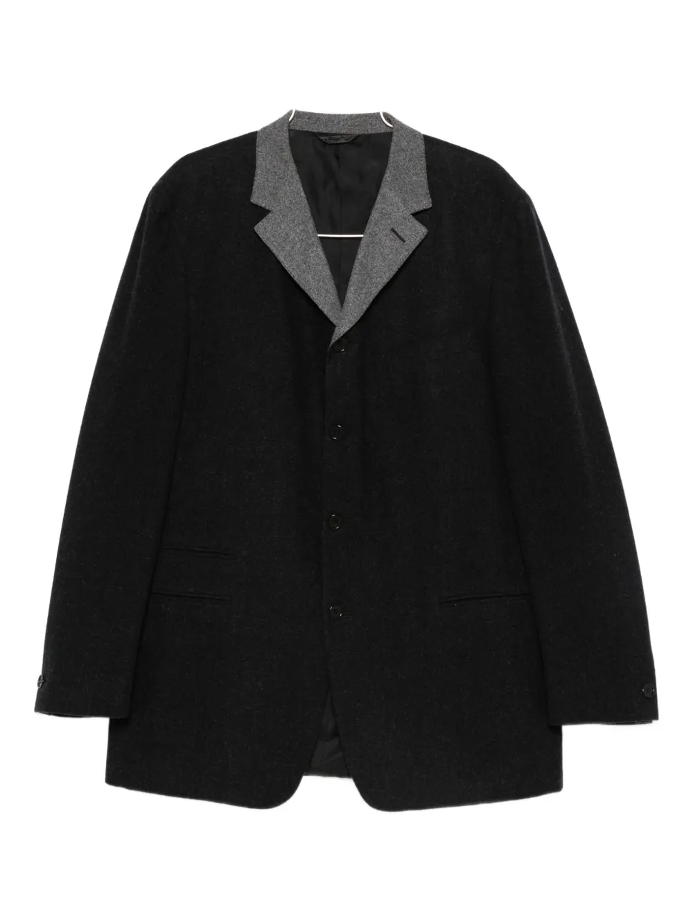 Romeo Gigli Pre-Owned Completo con revers a contrasto anni '90 - Nero