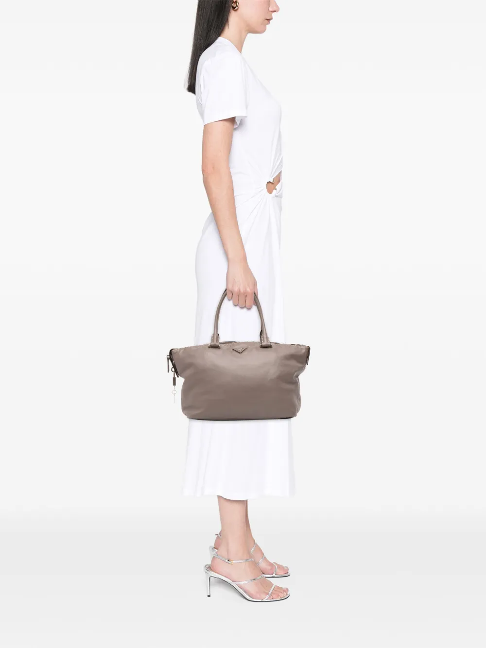 Prada Pre-Owned 2010-2025 City Calf Hand Stitched Zip tote bag | Pre-Owned | Image 2