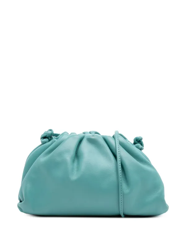 Bottega Veneta Pre-Owned 2012-2025 Lambskin The Mini Pouch Crossbody Bag  Blue FARFETCH IN