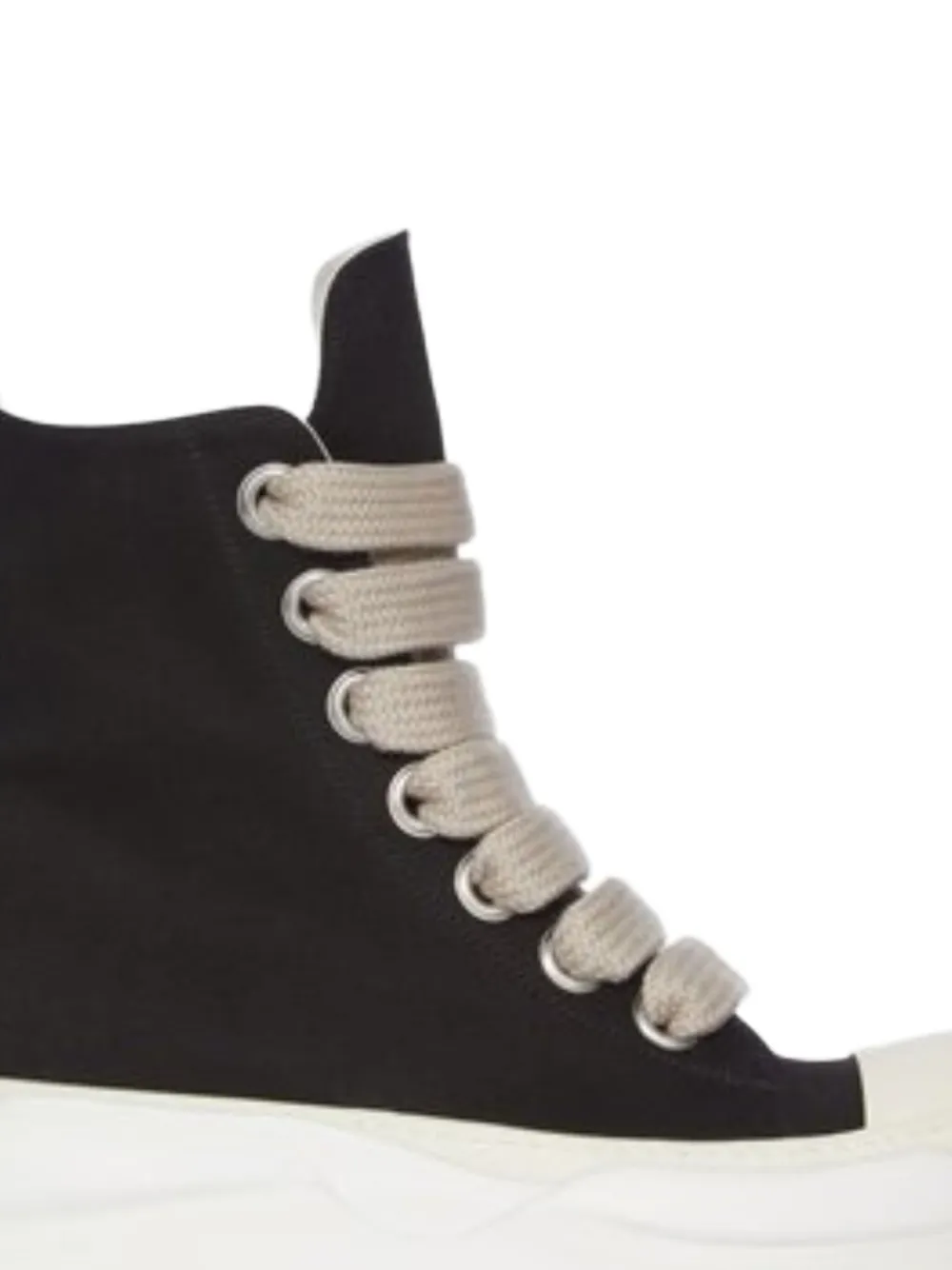 Rick Owens DRKSHDW Concordians Jumbolace Abstract sneakers met ringlets - Zwart
