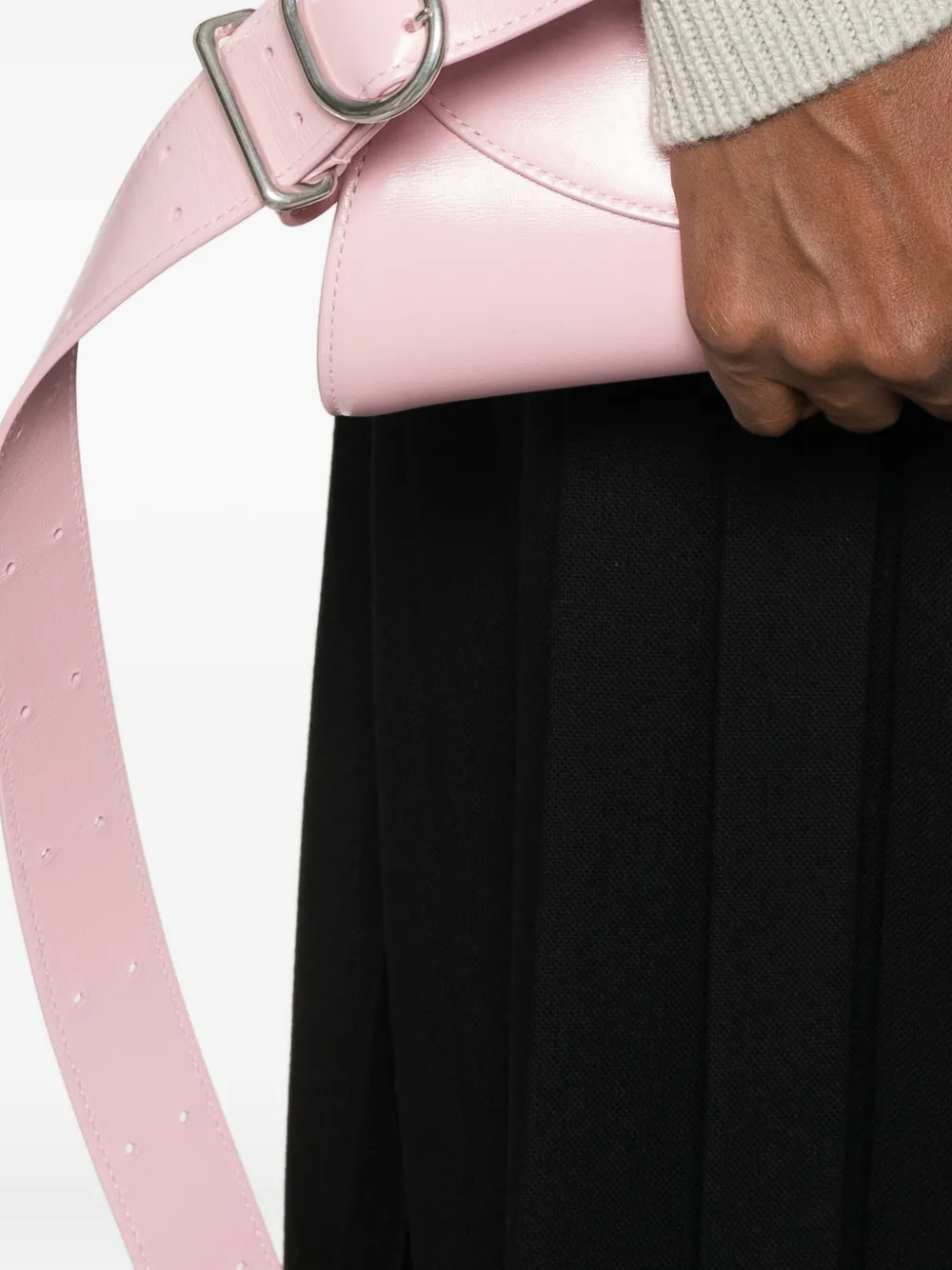 Jil Sander small Cannolo shoulder bag - Roze