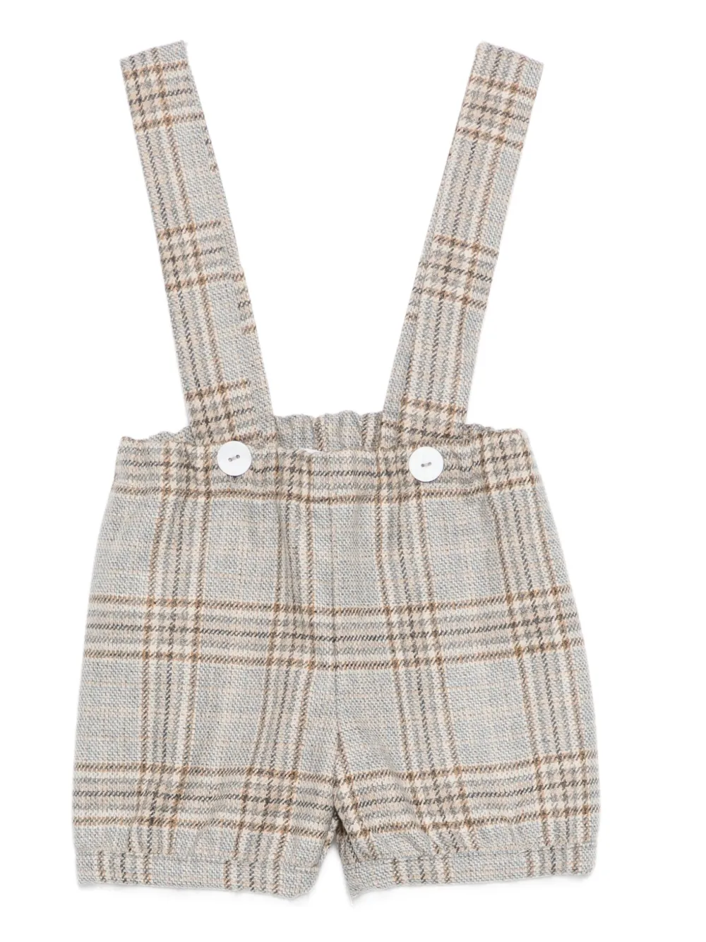 JESURUM BABY checked suspender shorts - Toni neutri