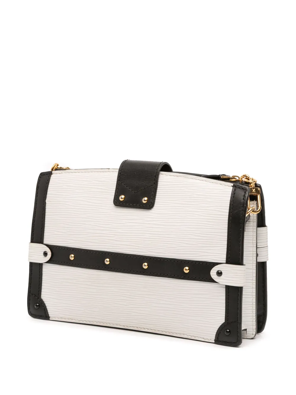 Pre-owned Louis Vuitton 2021-2025 Epi Trunk Clutch Crossbody Bag In Black