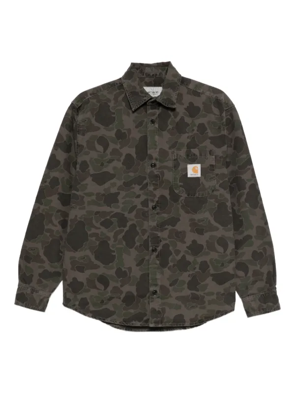 Carhartt WIP Duck カモフラージュ シャツ | グリーン | FARFETCH JP