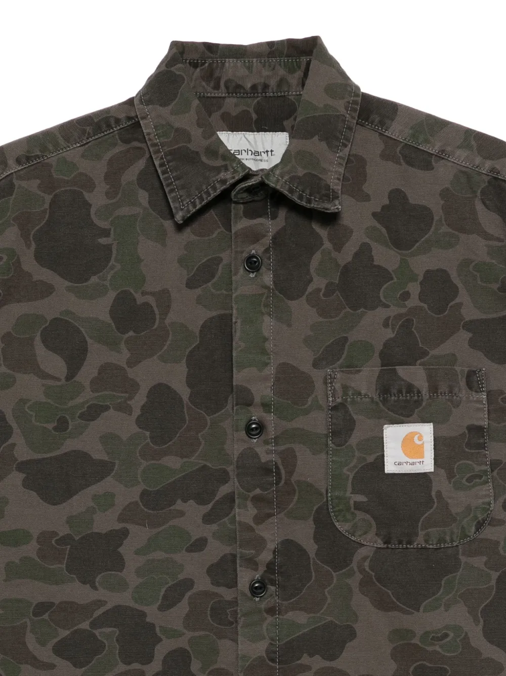 Carhartt Duck Camouflage-pattern Shirt In Multi