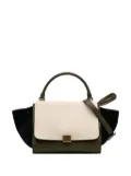 Celine Pre-Owned 2013 Medium Tricolor Leather Trapeze satchel - Brown