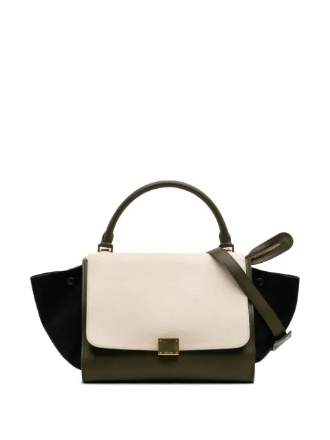 Celine Pre-Owned 2013 Medium Tricolor Leather Trapeze satchel