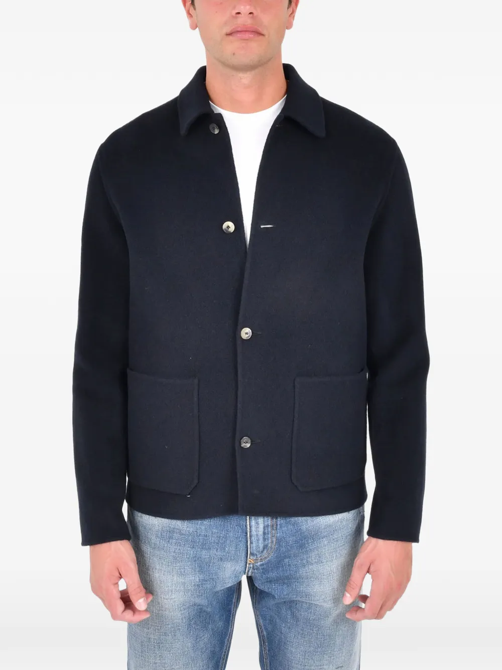 Jacob Cohën patch pocket overshirt | blå | Image 1