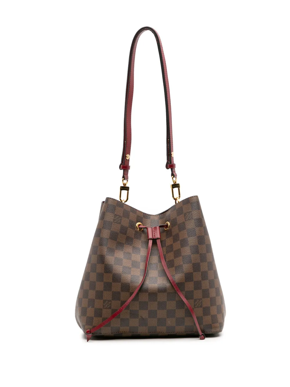 Louis Vuitton Pre-Owned 2019 Damier Ebene Neonoe MM bucket bag - ブラウン Louis Vuitton Pre-Owned 2019 Damier Ebene Neonoe MM bucket bag - ブラウン