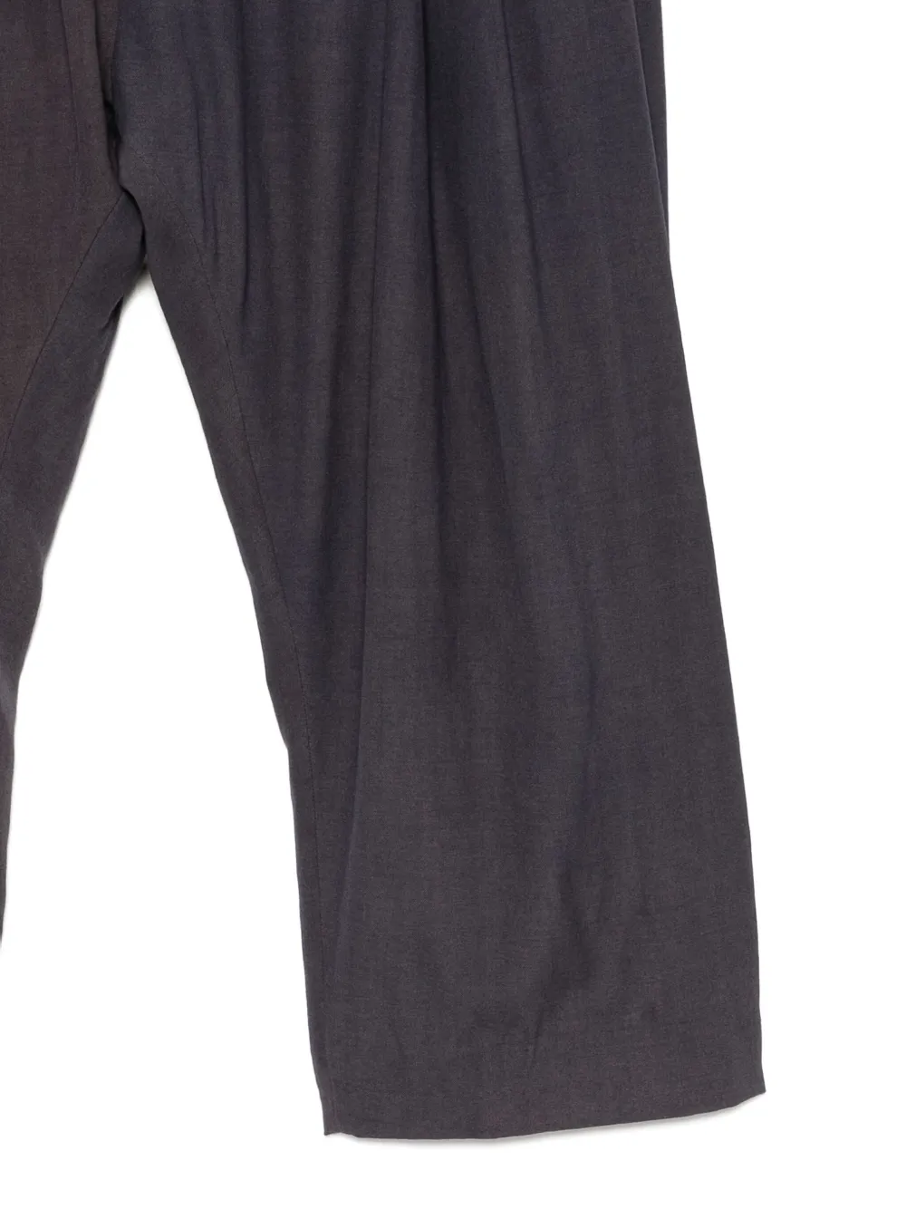 Ziggy Chen Dyed Wide-leg Trousers In Black