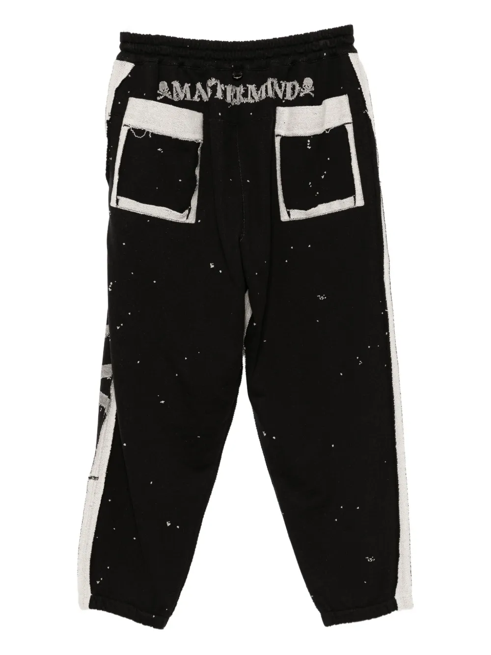 Mastermind World logo-jacquard track pants - Zwart