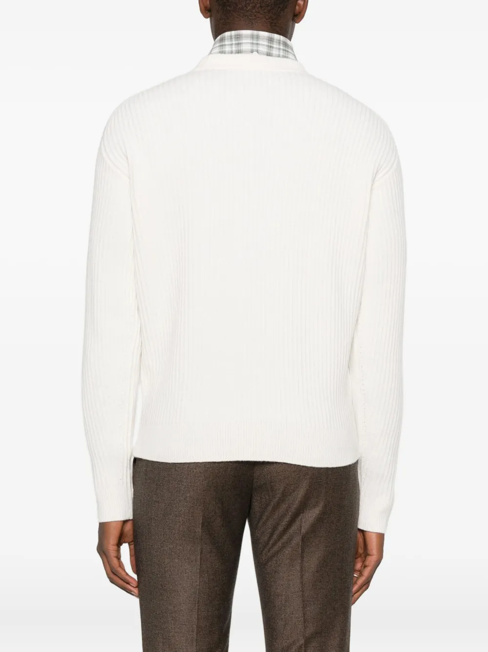 Maison Kitsuné Trui met vossenkop Wit