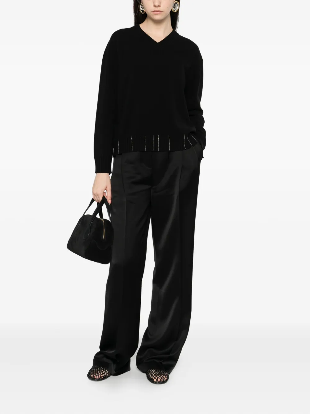 Fabiana Filippi Trui met V-hals Zwart