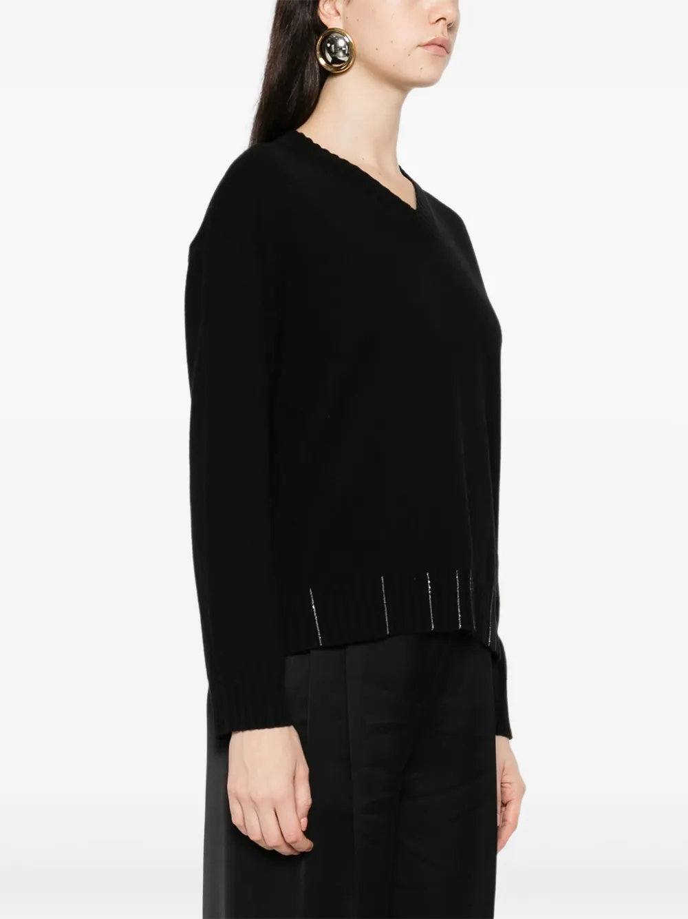 Fabiana Filippi Trui met V-hals Zwart