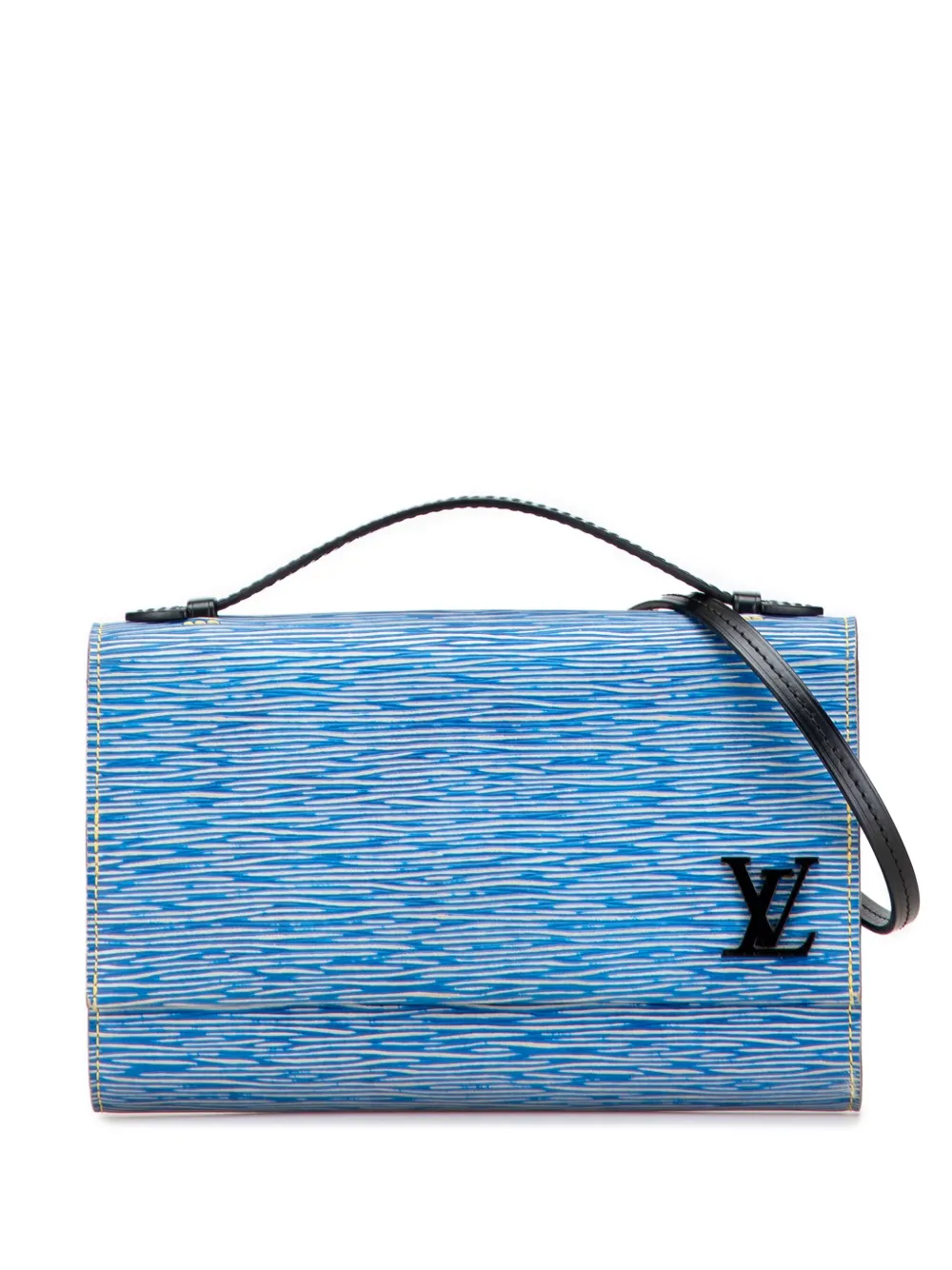 Louis Vuitton Pre-Owned 2017 Epi Denim Clery satchel - ブラック Louis Vuitton Pre-Owned 2017 Epi Denim Clery satchel - ブラック