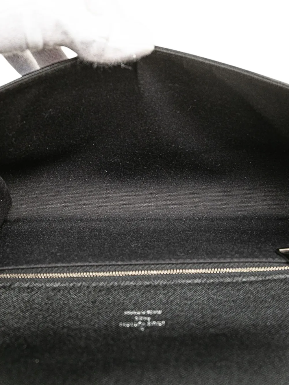 Pre-owned Louis Vuitton 2017 Epi Denim Clery Satchel In Black