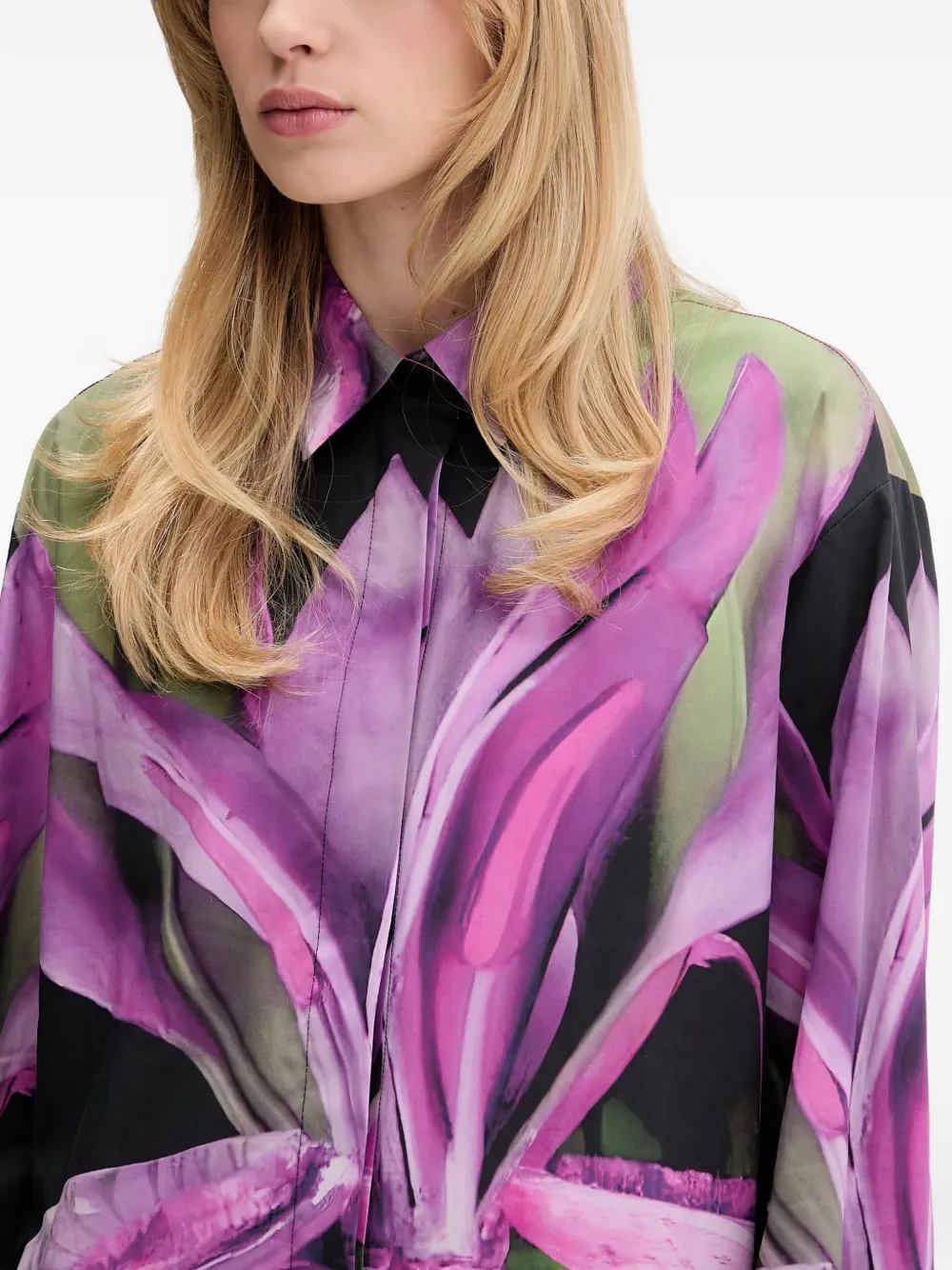 Floral Knotted Shirt